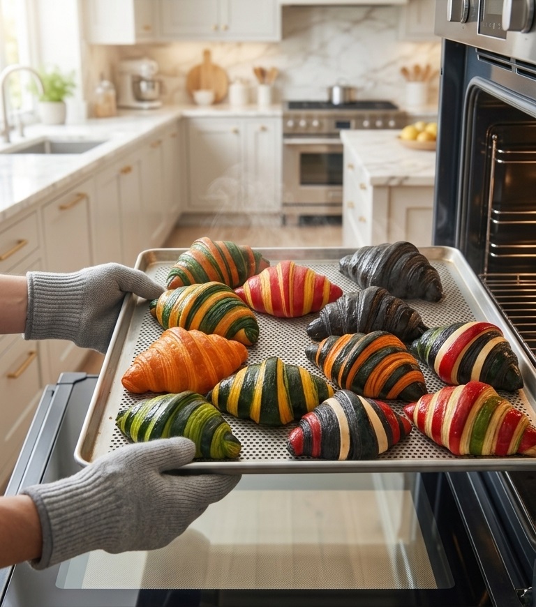 Luxury Color Croissants Masterclass for Home Bakers